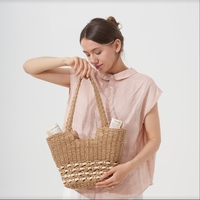 Sacs pour femmes, sacs fourre-tout pour femmes, boutique en ligne de vente en gros, matériau en fibre tissée, écologique, durable, pochette de plage d'été