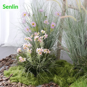 Pailles décoratives en roseau vert artificiel pour la décoration des sols intérieurs et des aménagements paysagers - Product Image 3