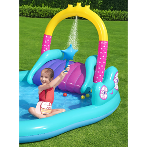 <b>Inflatable</b> Unicorn <b>Water</b> Play Center, Kids Backyard Splash Pad with <b>Slide</b> & Sprinkler, Outdoor Swimming Pool Toy for Toddlers - Product Image 4