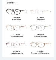 Nouvelles lunettes anti-lumière bleue transfrontalières les plus vendues, élégantes et anti-âge, monture TR90 pour femmes, compatibles avec des verres correcteurs