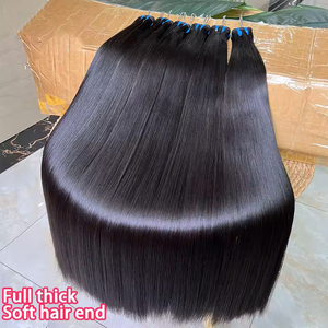 Fornitore all'ingrosso di capelli grezzi vietnamiti non trattati, vergini, naturali, setosi, lisci come seta, con doppia trama, in fasci - Product Image 2