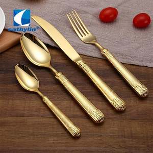 Cathylin Hoogwaardige Bestek Bruiloft Hotel Evenementen Rvs Goud Bestek <span class=keywords><strong>Set</strong></span> - Product Image 6