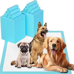 XXL 100x100cm Almohadillas lavables para orinar para perros, alfombrillas absorbentes reutilizables para mascotas con respaldo impermeable (3PCS + 100 desechables) - Product Image 1