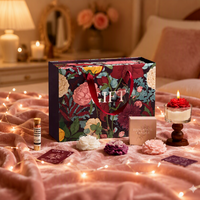 Coffret Cadeau de Bougies en Cire de Soja Aromatiques Anji Newell Semi-Faites à la Main, Style Festif, pour Rafraîchir l'Air, Célébrations à Domicile, Anniversaires