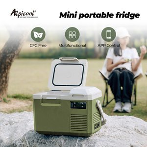 Réfrigérateur-congélateur de voiture MP8 <span class=keywords><strong>Alpicool</strong></span> à compresseur, mini réfrigérateur électrique portable, double usage voiture et maison, AC 100-240V DC 12V 24V, camping - Product Image 4