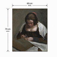B&C ART Peinture à l'huile sur toile, style classique fait main, portrait de la femme au fil d'or de Diego Velazquez, origine Guangdong
