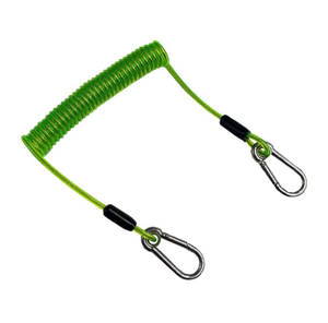 DFR1111 barco fluvial mar marino cuerda antipérdida con bobina <span class=keywords><strong>de</strong></span> arnés <span class=keywords><strong>de</strong></span> seguridad doble <span class=keywords><strong>de</strong></span> acero inoxidable Cordón <span class=keywords><strong>de</strong></span> resorte helicoidal negro - Product Image 5