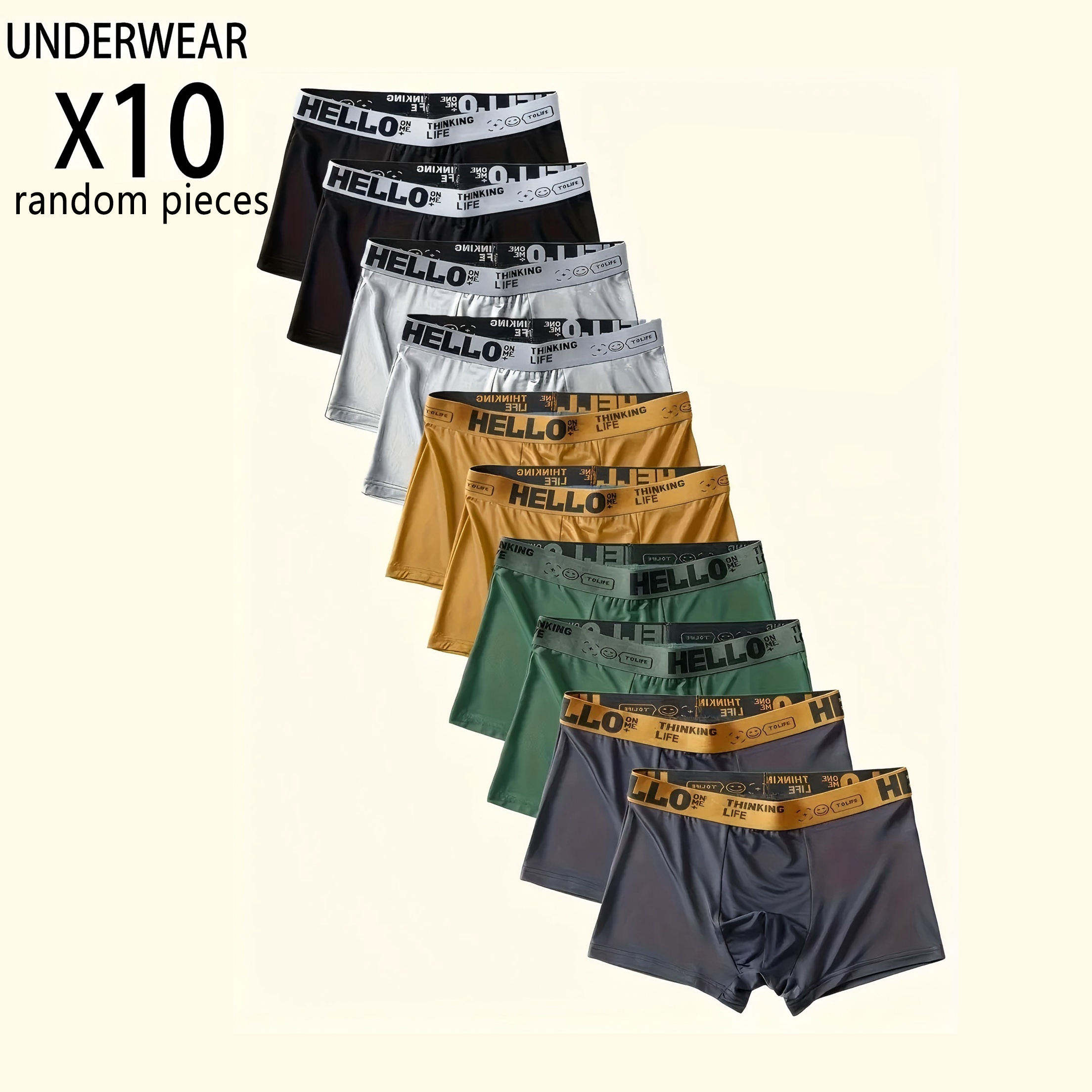 Vert, gris, blanc, noir, jaune