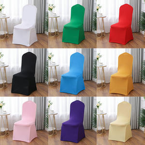 โรงงานผลิตปลอกหุ้มเก้าอี้โพลีเอสเตอร์แบบหนา ยืดหยุ่น ครอบคลุมทั้งตัว เหมาะสำหรับโรงแรม งานเลี้ยง หลายแบบ หลายสี ขายส่งสำหรับงานแต่งงาน - Product Image 2