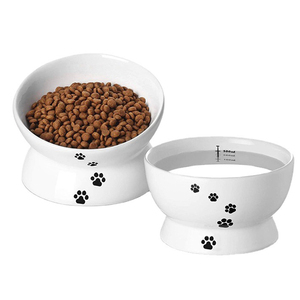 IKITCHEN 2023 - Comedero Elevado para Gatos, Protege la Columna Vertebral, Tazones <span class=keywords><strong>de</strong></span> Cerámica para <span class=keywords><strong>Perros</strong></span> y Gatos, Personalizables - Product Image 5