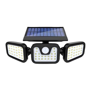 Lot de 270 projecteurs solaires grand angle à 3 têtes, 74 LED, détecteur de mouvement, étanches, écologiques, pour extérieur et utilisation automobile, détachables - Product Image 1