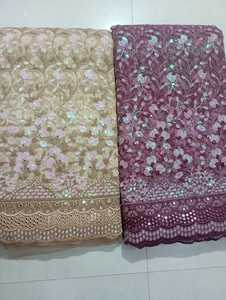 Standard Quality Embroidery Rainbow Sequence <strong>Net</strong> <strong>Fabric</strong> Dress From Indian Exporter and Supplier at <strong>Bulk</strong> Price - Product Image 4