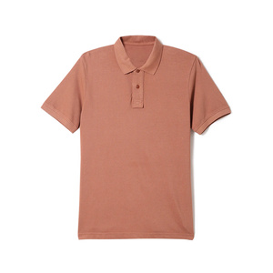 Polo de Corte Holgado en Color Liso para Hombre, Hecho de Algodón Premium con Mangas Cortas y Caída Cómoda - Product Image 3
