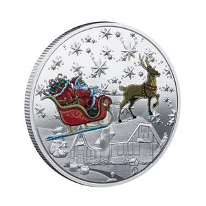 Babbo <span class=keywords><strong>Natale</strong></span> <span class=keywords><strong>di</strong></span> alta qualità che desidera monete da collezione Souvenir placcato in oro <span class=keywords><strong>buon</strong></span> <span class=keywords><strong>natale</strong></span> monete Commemorative Festival regali