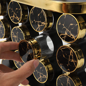 Organizador de Especias Giratorio de Acero Inoxidable de Múltiples Niveles, Resistente a Impactos, Estante de Almacenamiento de Condimentos para Cocina - Product Image 4