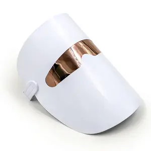 PDT Terapi Kecantikan Kulit Wajah, Lampu Foton 3 Warna LED Masker Wajah Perawatan Kulit Wajah 3 Warna Masker Led Pijat Wajah