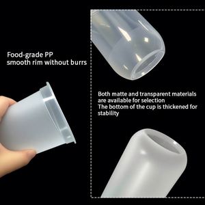 Nuevos Vasos Desechables de Plástico en Forma de U de 90 mm de Diámetro, Vaso de PP para Bebidas Frías y Calientes, Tazón para Snacks, para Té de Burbujas y Té con Leche - Product Image 5