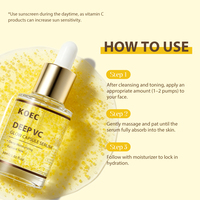 Sérum liquide à la vitamine C profonde KOEC, niacinamide pour le visage, pour éclaircir, hydrater, illuminer, anti-âge, OEM