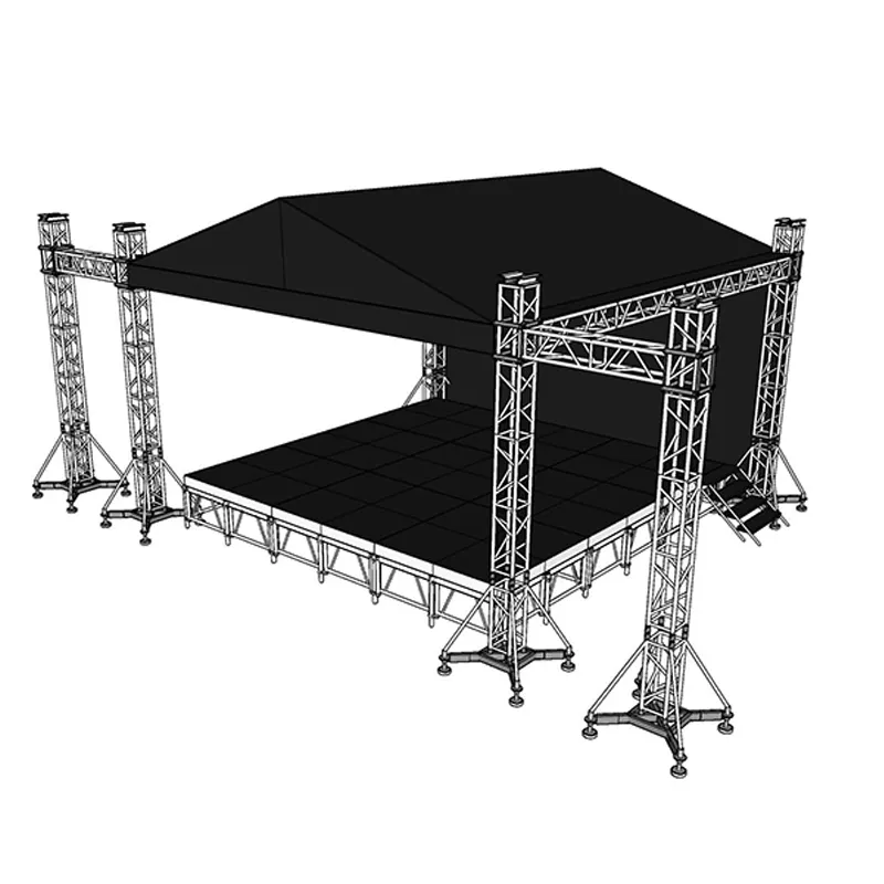 Lighting System Cover Bar Roof Concert Stage Truss Roof Truss Display Spigot Truss System For Sale