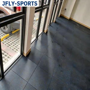 Tapete de Gimnasio Resistente a las Manchas, Antideslizante, Absorbente de Impactos, Cancelador de Ruido, Duradero, Fácil de Limpiar, Baldosa para Piso de Fitness - Product Image 1