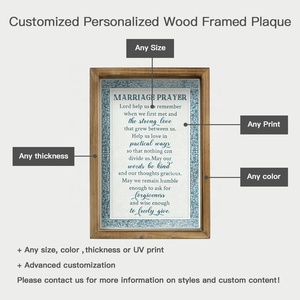 Putuo Decor Plaque Murale en Bois Rustique Vintage avec Cadre, Décoration Murale pour la Maison et la Ferme - Product Image 4