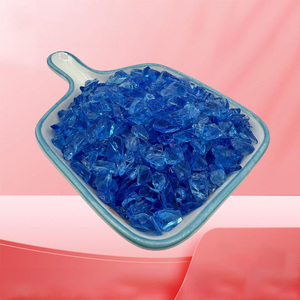 Verre concassé ambré, orange et transparent multi-usages pour granulats de sol, artisanat, ornements et décoration de fontaines d'eau - Product Image 2