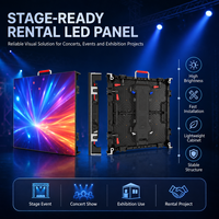 Écran LED de location ultra-fin P3.91 P4.81 à assemblage sans joint, étanche, haute luminosité, mur vidéo couleur pour église, OEM
