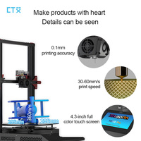 Printer 3D FDM Industri Satu Warna Pilihan Multiwarna Sumbu Logam Impresora 3d Perataan Otomatis Printer 3d