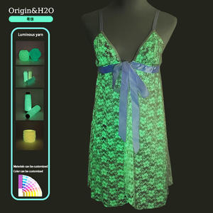 Lingerie pigiama in filato luminoso di alta qualità pigiama da donna <span class=keywords><strong>Sexy</strong></span> Sex pigiama sposa in pizzo 100% poliestere - Product Image 1