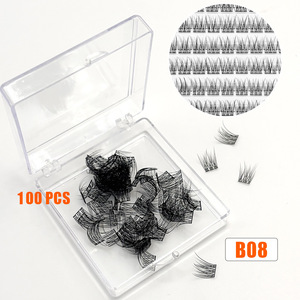 Extensions de cils préfabriquées en éventail, style queue de poisson, base pointue, longueurs mixtes, édition <span class=keywords><strong>Manga</strong></span>, faites à la main, vente en gros - Product Image 6