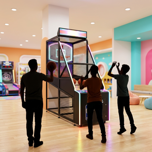 Machine d'arcade de tir au basket-ball commerciale avec écran supérieur de 52 pouces, <span class=keywords><strong>jeu</strong></span> de récompense à monnayeur et fonction de liaison multi-machines - Product Image 5