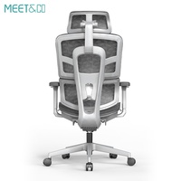 Chaise de bureau de direction de luxe en maille, pivotante, design moderne, ergonomique, avec support dorsal confortable, réglable pour le bureau à domicile