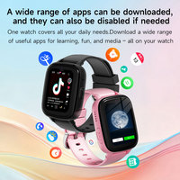 Smartwatch per Bambini 2026 con SIM 4G, Telefono Cellulare, Chiamata SOS, Videochiamata, Tracciamento GPS, Display AMOLED