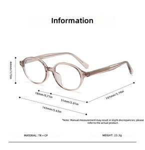 Gafas de Computadora con Filtro de Luz <span class=keywords><strong>Azul</strong></span>, Logotipo Personalizado, Montura Óptica Ovalada <span class=keywords><strong>Retro</strong></span> de Marco Pequeño para Hombres y Mujeres, Gafas de Uso Diario - Product Image 5