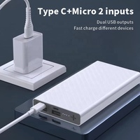 Hotriple P5 Ultra Mince Portable Power Bank 10000mAh Batterie Haute avec Charge Rapide 10W Sortie pour Téléphone Chargement Extérieur