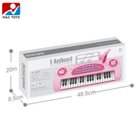 37 Key Educational Plastic Kids Electric Piano with Microphone and Drum Features Musical Instrument Keyboard Toy