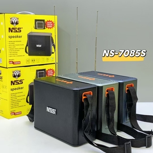 Nns NS-7085S Năng Lượng Mặt Trời Bảng Điều Khiển Không Dây Màu Xanh Răng Loa Ngoài Trời Di Động 1500MAh TF USB FM Antenna Đài Phát Thanh Châu Phi Hot 12W Loa Siêu Trầm - Product Image 4