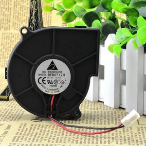 เดลต้า BFB0712H 7530 12V 0.36A พัดลมแบบแรงเหวี่ยง ดีซีมอเตอร์ โปรเจคเตอร์โบลเวอร์ 4000 รอบต่อนาที ใบพัดพลาสติก - Product Image 2