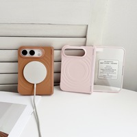 Étui de téléphone magnétique en cuir mat avec protection d'écran intégrée pour iPhone Duo Apple 18 Fold