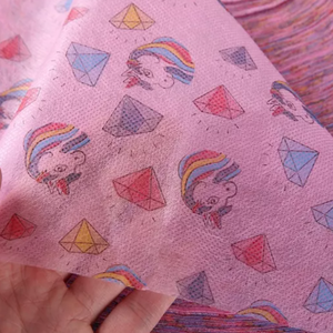 Non-tissé imprimé dessin animé en polypropylène (PP) pour masques faciaux pour enfants – Matière première non-tissée imprimée - Product Image 6