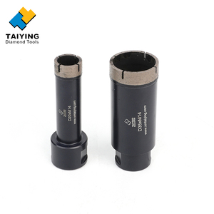 Brocas de diamante para perforación en húmedo TAIYING CDR-024 de 6 mm, rosca 5/8-11, acabado en óxido negro, para perforar azulejos de cerámica, porcelana y <span class=keywords><strong>Dekton</strong></span>. - Product Image 1