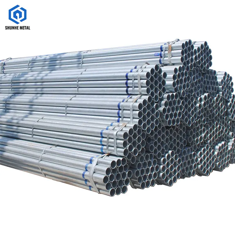 Precio barato de China, 150mm de diámetro, tubería GI soldada de hierro por inmersión en caliente q235b q345, tubería redonda de acero galvanizado y tubo para invernadero