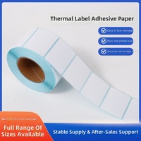 Kertas Label Perekat Grosir Kosong untuk Pencetakan Barcode, Stiker Label, dan Kertas Transfer Termal Anti Air, Anti Minyak, Anti Gores 100x150mm Roll