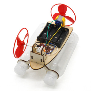 Barco de viento a control remoto, kit de madera, juguete educativo STEM para niños de 7 a 9 años, funciona con pilas, proyecto de ciencia e ingeniería - Product Image 4
