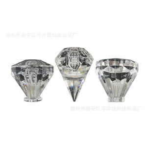 Acrylic Pendant Drill 24x25mm Diamond Shape For DIY Jewelry Accessories Durable Geometric Handle <b>Knob</b> - Product Image 5