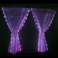 Éclairage décoratif LED à fibres optiques RGB pour nappes, rideaux, robes de cérémonie et textiles de restaurant de mariage
