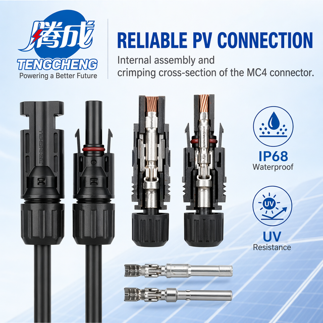 For IP67 Waterproof ABS/PC 2.5mm2 4mm2 6mm2 30A 1000V/1500V PV DC Solar Panel Cable Solar Connector for Solar Power System