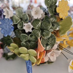 <span class=keywords><strong>Fleur</strong></span> artificielle en porcelaine moderne faite à la main, tige intemporelle, résistante à la <span class=keywords><strong>d</strong></span>écoloration, imperméable, en céramique, pour la fête des mères, Noël - Product Image 6