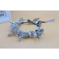 Couronne de feuilles d'or Golden Berry transfrontalière en résine plastique, accessoire de coiffure pour robe de mariée, Noël, carnaval, fête, bal
