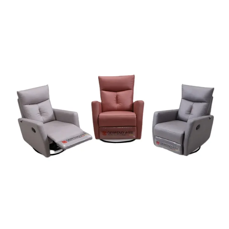 italian style living room lazy sofa leather sofa chair recliner electric single recliner sofa